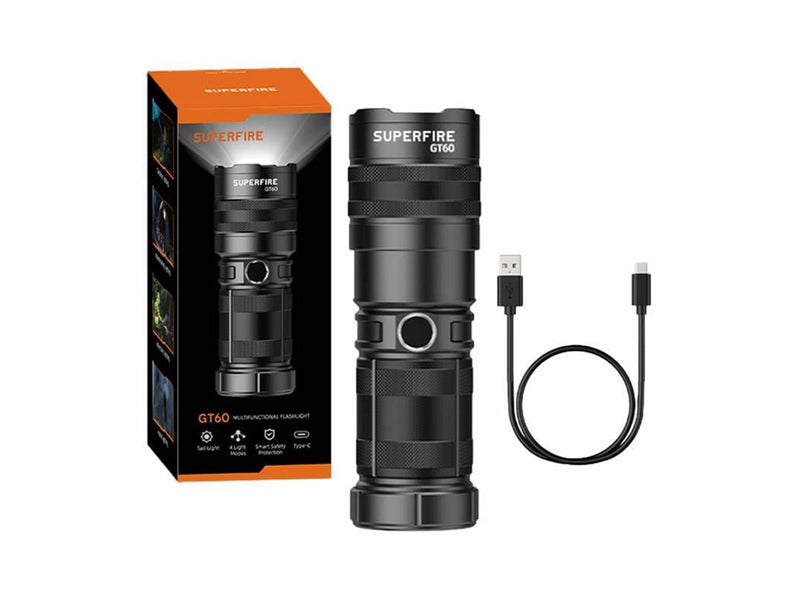 Superfire Flashlight GT60 2600lm USB-C
