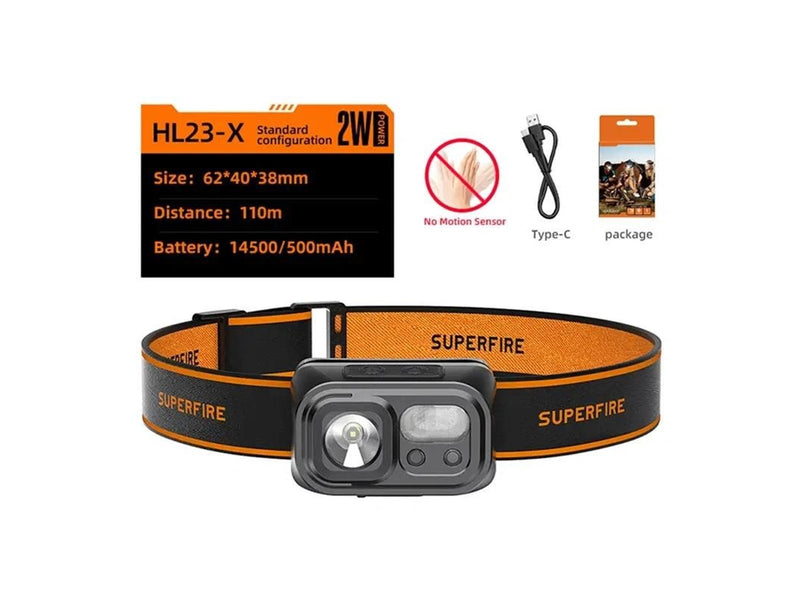 Superfire HL23-X headlamp flashlight