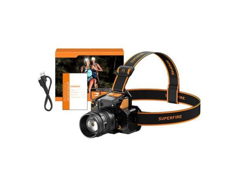 Superfire Headlight  HL58 350lm USB