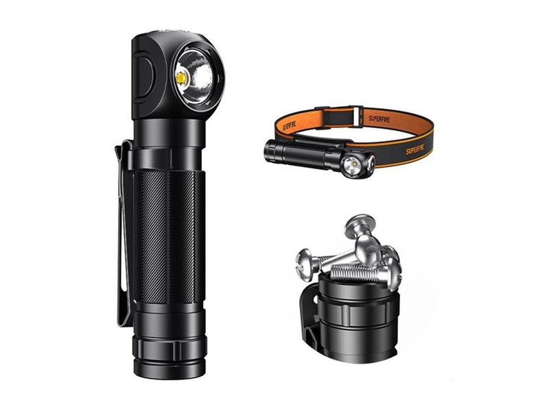 Superfire TH04-S,1000lmm USB-C Stirnlampe