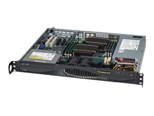 Supermicro SC512 F-350B1 - Gehäuse - Server (Rack) - Schwarz