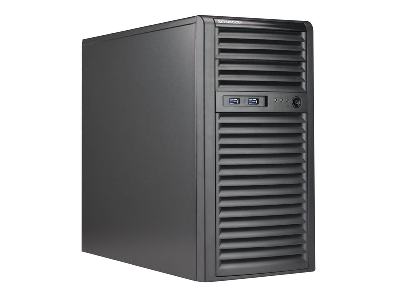 Supermicro SC731 i-404B - Gehäuse - Tower - Schwarz