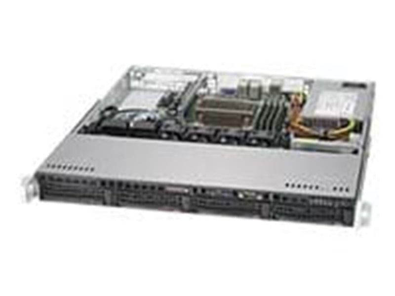 Supermicro SC813M FTQC-350CB2 - Gehäuse - Server (Rack) - Schwarz