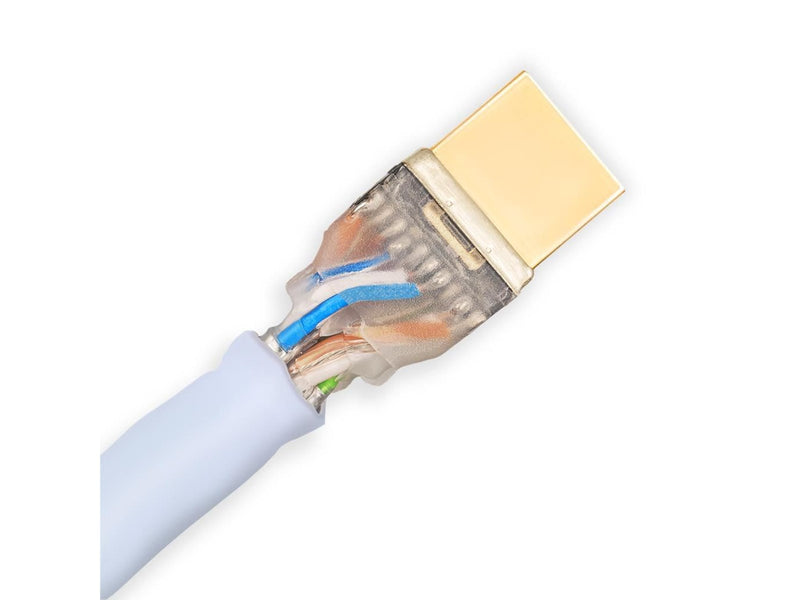 Supra HDMI  2.1 - 1.5m - Blau - 8K - Kabel mit abnehmbarem Steckergehäuse