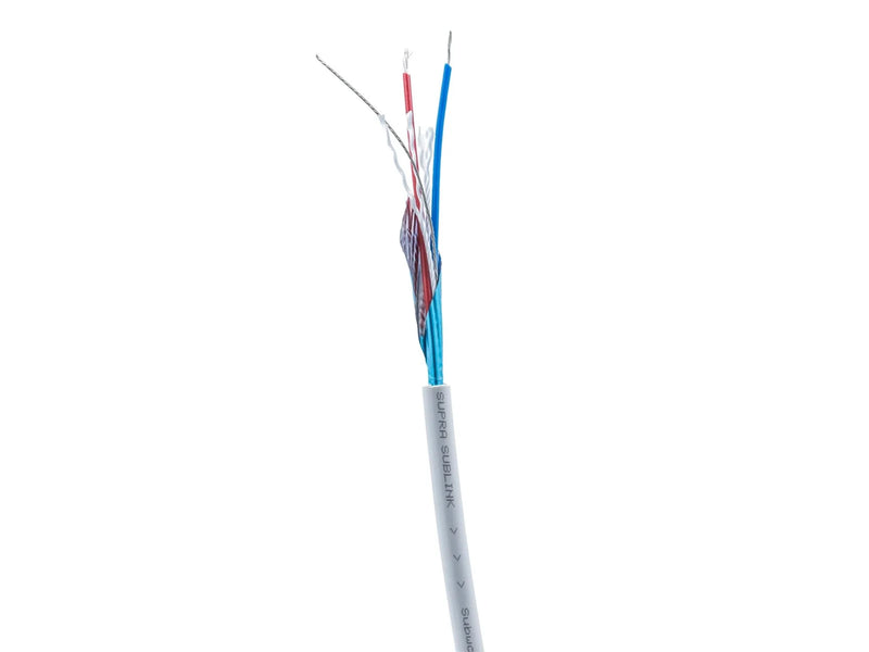 Supra Sublink - RCA-Subwooferkabel - 4m - Weiß