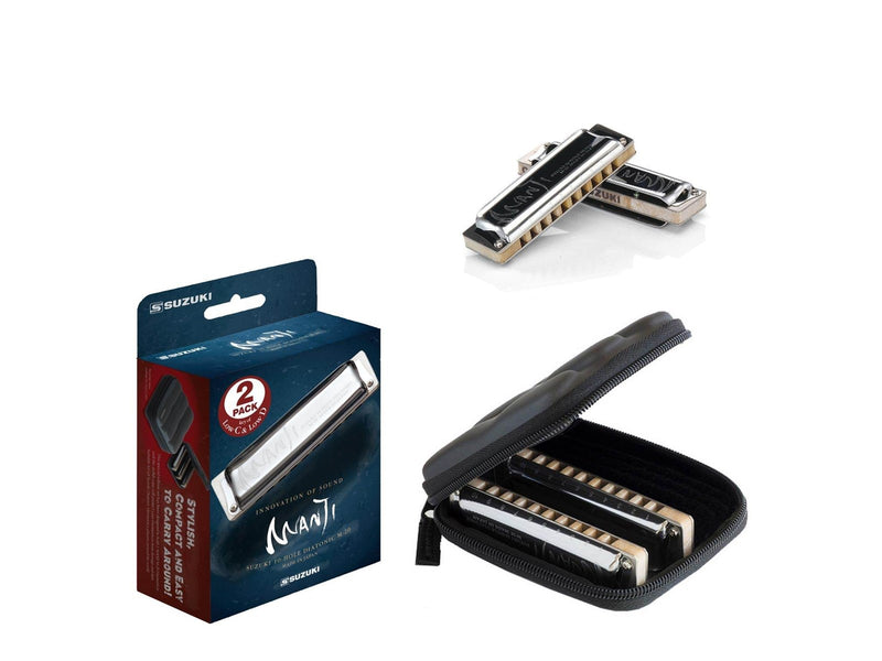 Suzuki Manji M-20 Standard Harmonica - 3 pcs set - Key: C G A