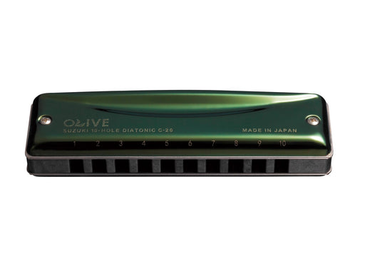 Suzuki Olive C-20 Diatonic harmonica  -  Key: C
