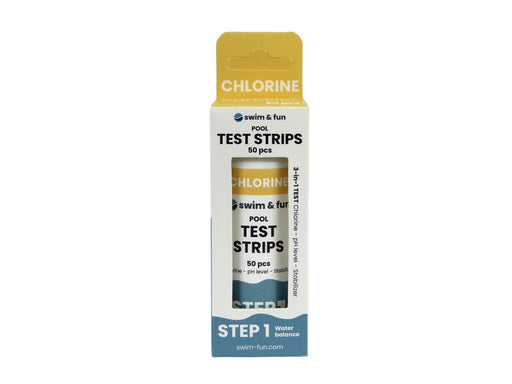 Swim & Fun Test Strips Chlorine/pH/Stabilizer 50 pcs