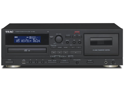 TEAC AD-850-SE CD & Cassette-player with USB Black