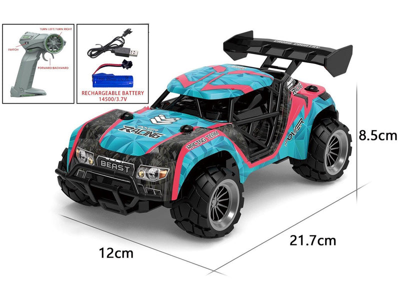 TEC-TOY Speed Racing Dirst Stars RC 1:20 2.4GHz 3.7V Li-ion - Blue/pink