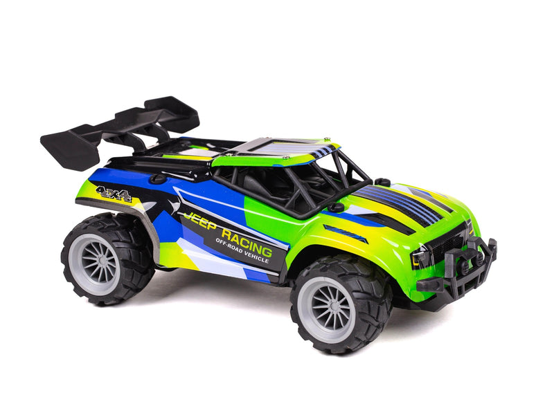 TEC-TOY Speed Racing Dirt Stars - Jeep Racing - R/C 1:20 2.4G 3.7V Li-ion - Blue/yellow