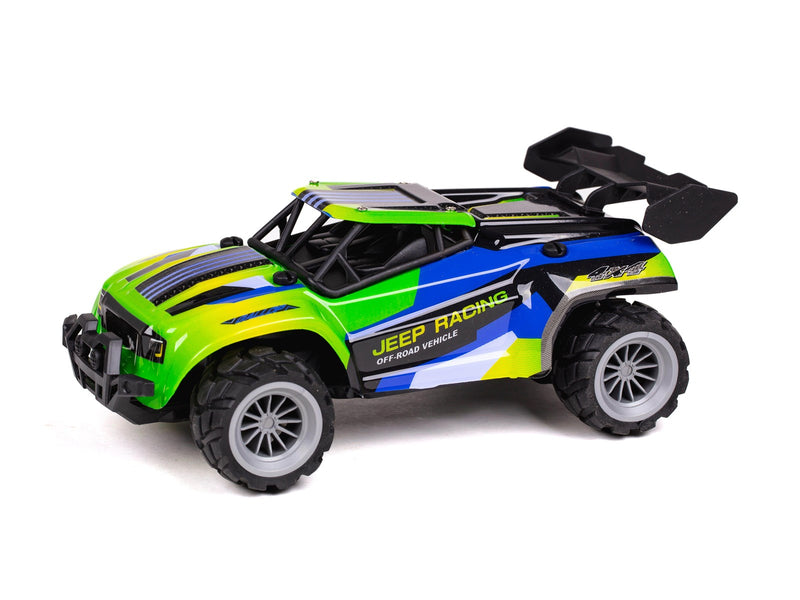 TEC-TOY Speed Racing Dirt Stars - Jeep Racing - R/C 1:20 2.4G 3.7V Li-ion - Blue/yellow