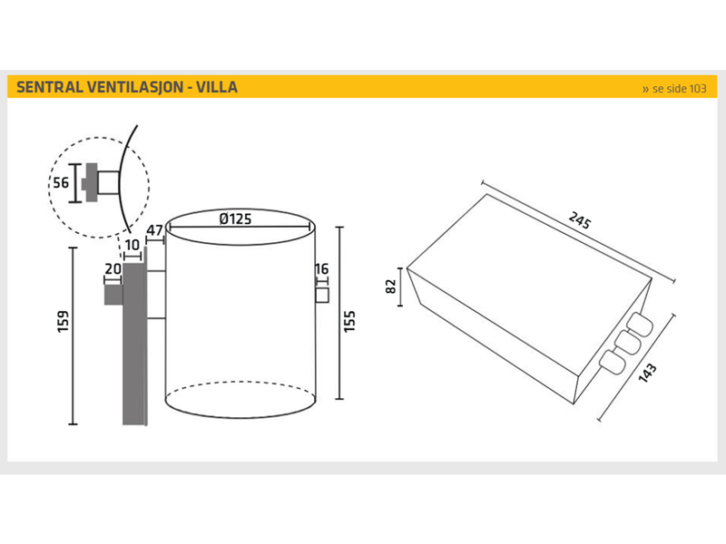 THERMEX Centralvent Villa modul II