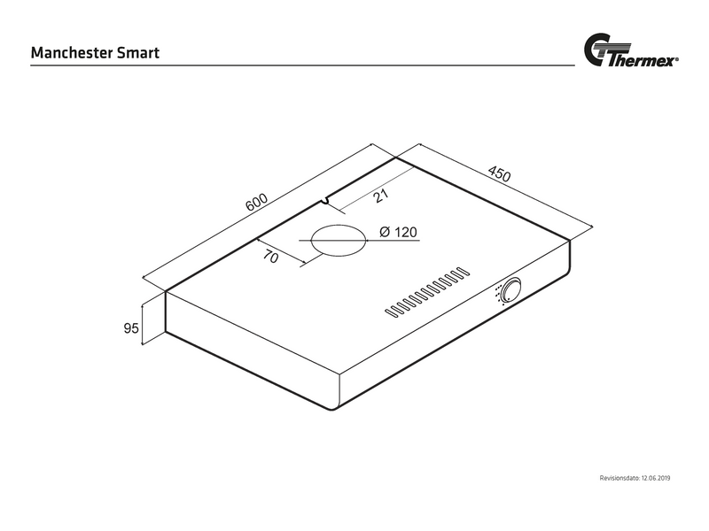 THERMEX  Manchester Smart 600 mm With motor White