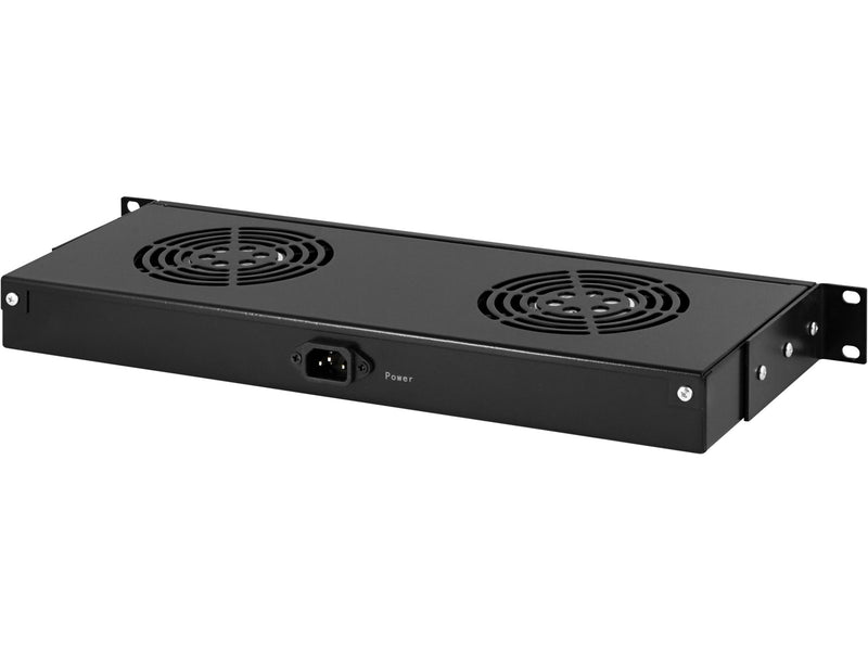 TOTEN Fan unit - black RAL 9004 - 1U