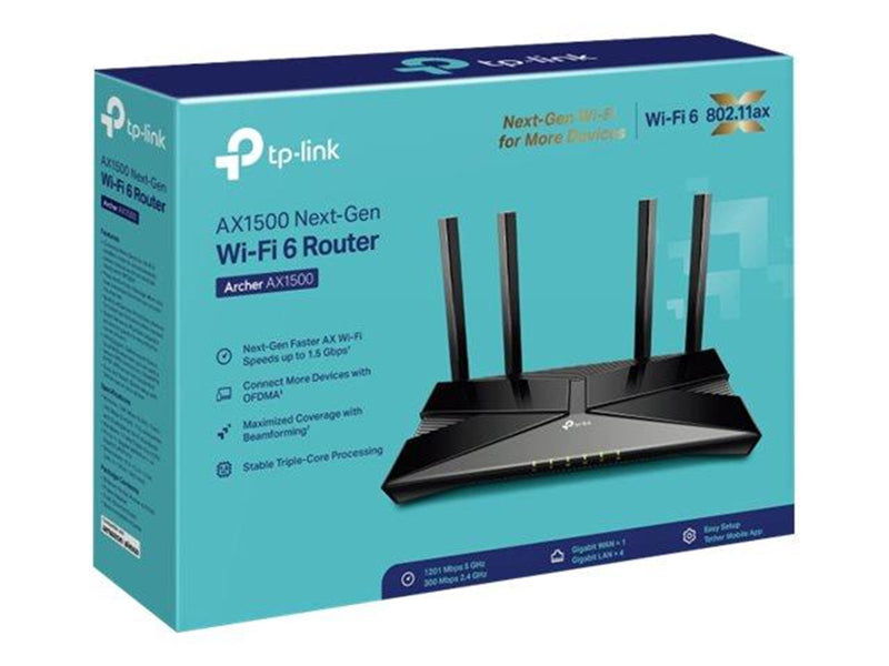 TP-Link Archer AX1500 Wi-Fi 6 Router - Wireless router Wi-Fi 6