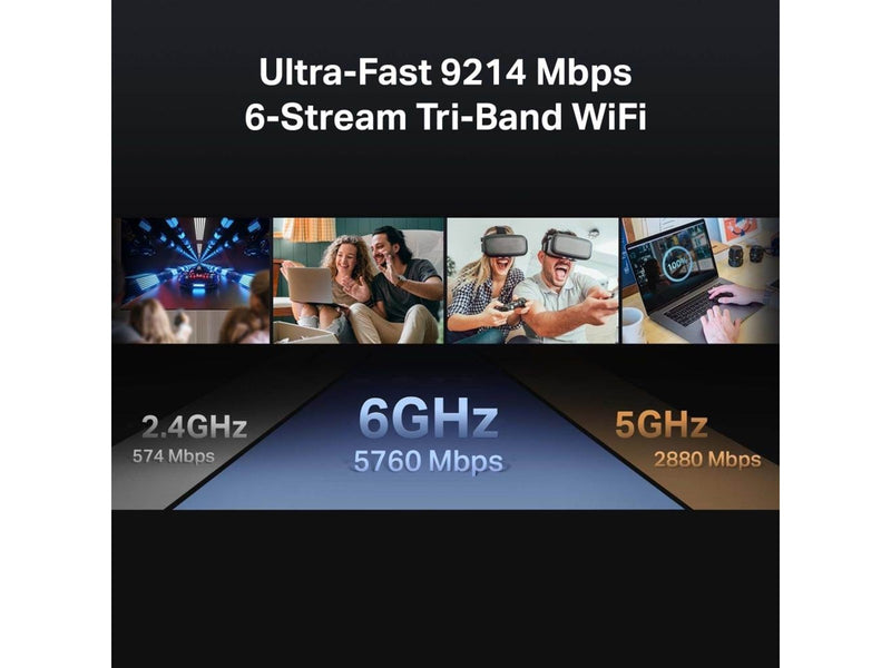 TP-Link Archer BE550 BE9300 Tri-Band Wi-Fi 7 Router - Wireless router 802.11a/b/g/n/ac/ax/be (Wi-Fi 7)