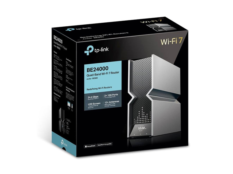 TP-Link Archer BE900 BE24000 Quad-Band Wi-Fi 7 Router - Wireless router Wi-Fi 6