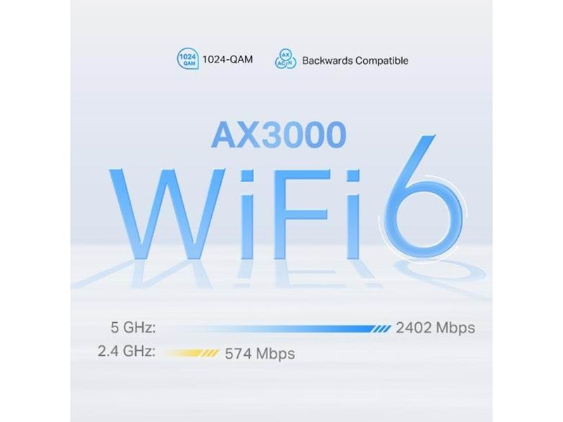 TP-Link DECO X50-5G (1-PACK) 5G AX3000 Whole Home Mesh WiFi 6 Gateway - Mesh router Wi-Fi 6