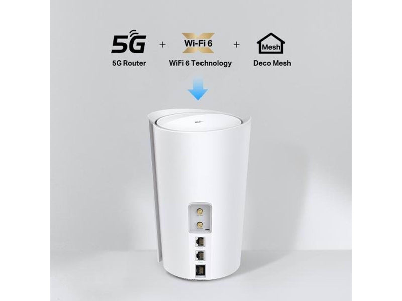 TP-Link DECO X50-5G (1-PACK) 5G AX3000 Whole Home Mesh WiFi 6 Gateway - Mesh router Wi-Fi 6