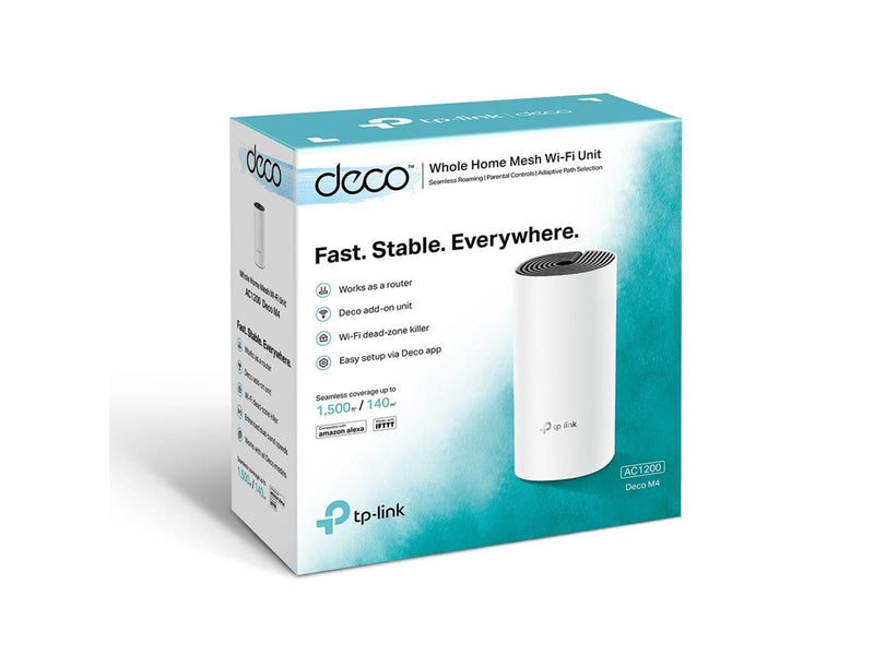 TP-Link Deco M4 (1-pack) AC1200 Whole Home Mesh Wi-Fi System - Mesh router Wi-Fi 5