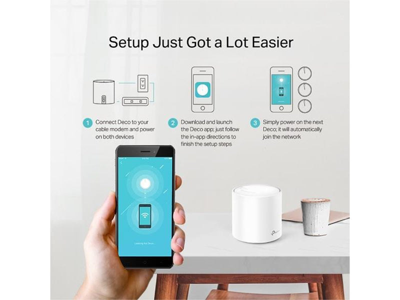 TP-Link Deco X20 (2-Pack) AX1800 Whole Home Mesh Wi-Fi 6 System - Mesh router Wi-Fi 6