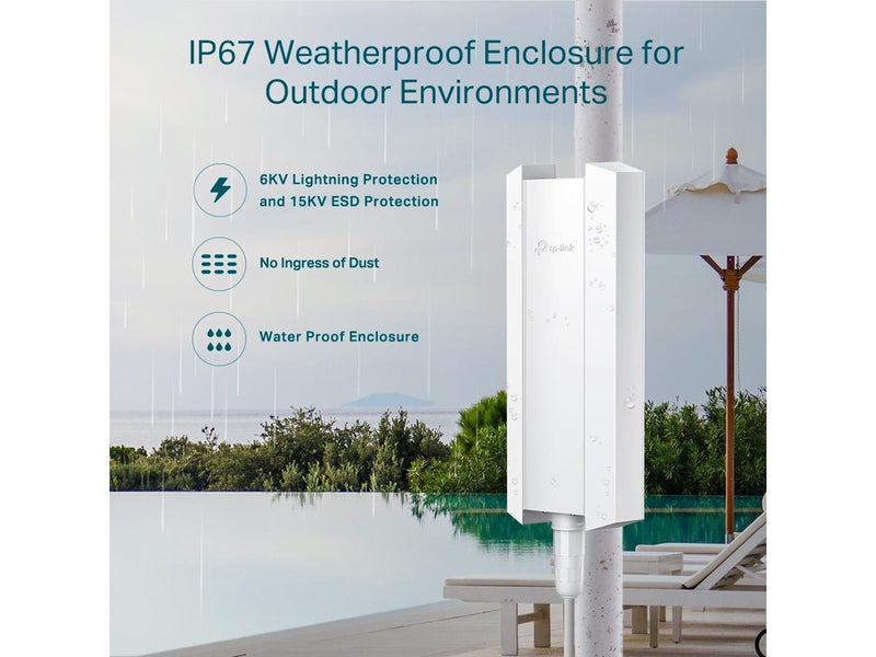 TP-Link Omada EAP650-Outdoor AX3000 Indoor/Outdoor WiFi 6 Access Point