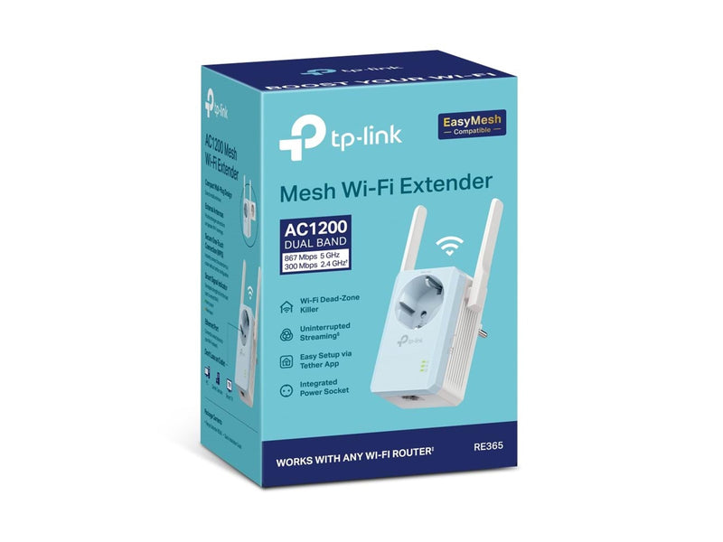 TP-Link RE365 AC1200 Wi-Fi Range Extender with AC Passthrough