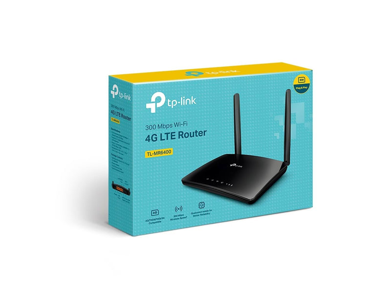 TP-Link TL-MR6400 300 Mbps Wireless N 4G LTE Router - 4G N Standard - 802.11n