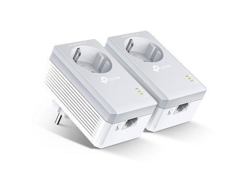 TP-Link TL-PA4010P KIT AV600 Passthrough Powerline Starter Kit Homeplugs