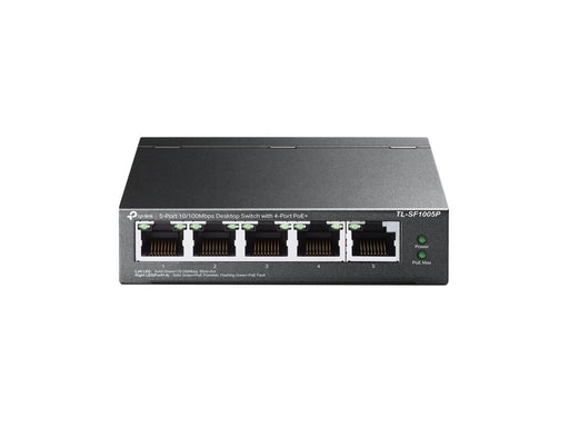 TP-Link TL-SF1005P 5-Port 10/100Mbps Desktop Switch with 4-Port PoE+ (58W)