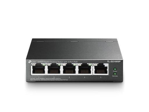 TP-Link TL-SG1005P 5-Port Gigabit Desktop Switch with 4-Port PoE+