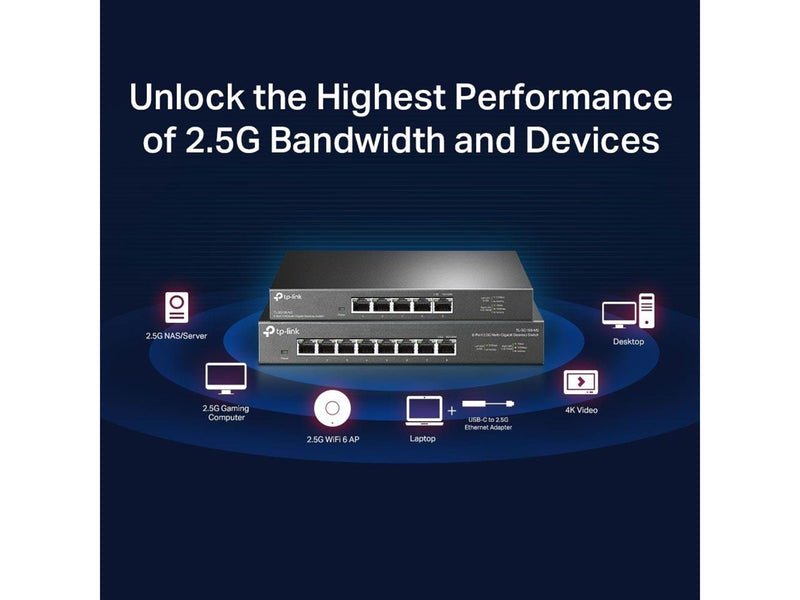TP-Link TL-SG105-M2 5-Port 2.5G Desktop Switch