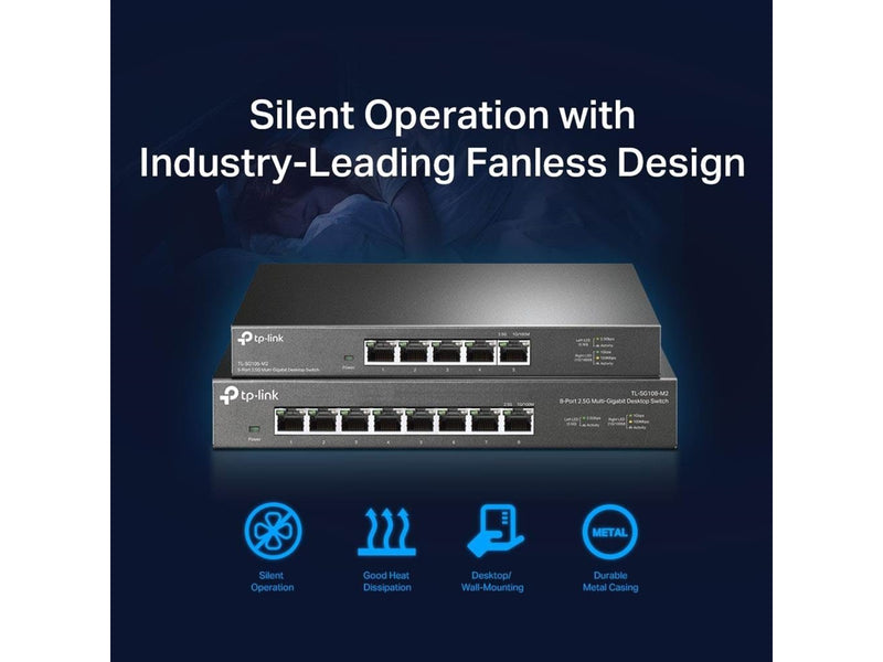 TP-Link TL-SG105-M2 5-Port 2.5G Desktop Switch