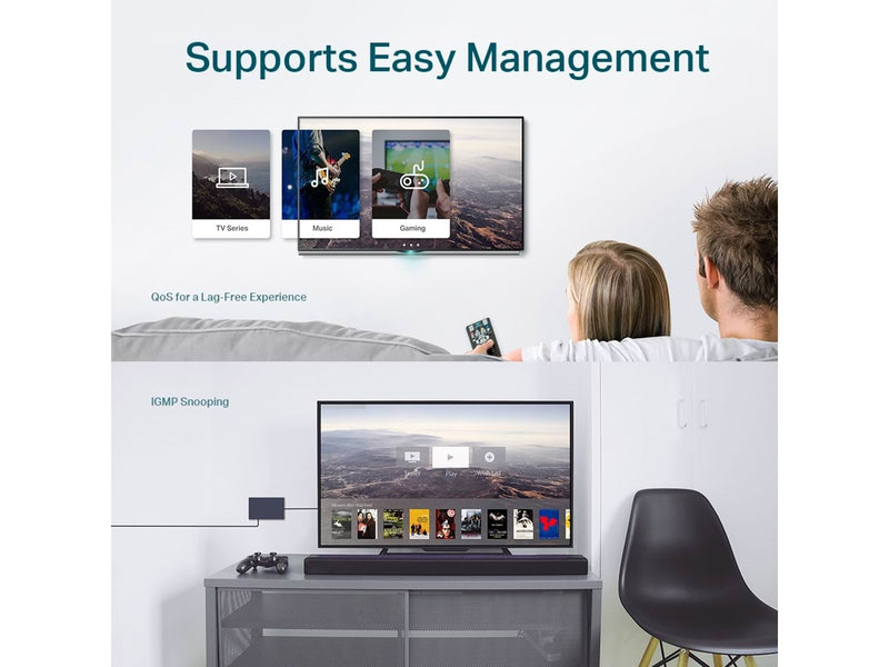 TP-Link TL-SG108E 8-Port Gigabit Easy Smart Switch