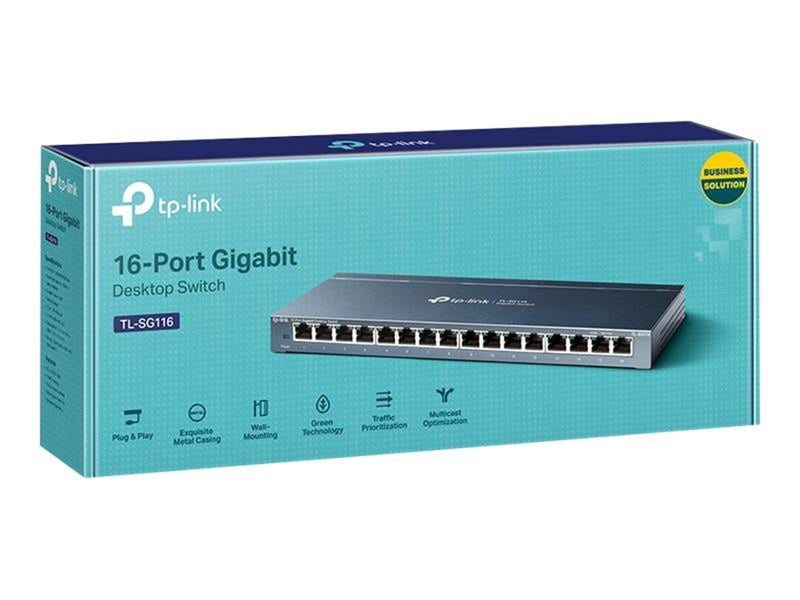 TP-Link TL-SG116 16-Port Gigabit Desktop Switch