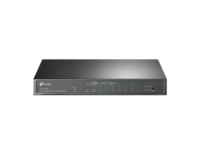 TP-Link TL-SG1210MPE 10-Port Gigabit Easy Smart Switch with 8-Port PoE+ (123W)