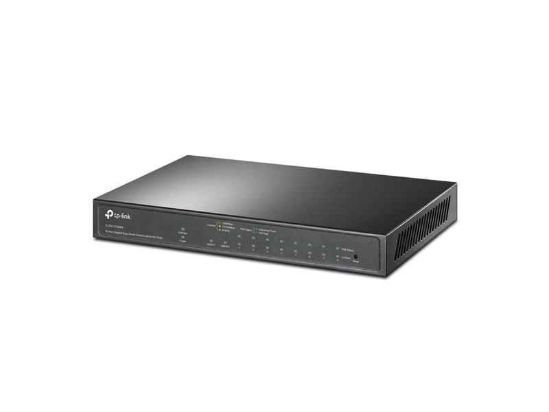 TP-Link TL-SG1210MPE 10-Port Gigabit Easy Smart Switch with 8-Port PoE+ (123W)