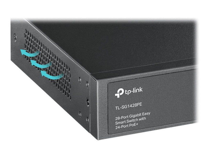 TP-Link TL-SG1428PE 28-Port Gigabit Easy Smart Switch with 24-Port PoE+