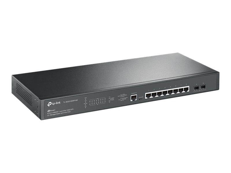 TP-Link TL-SG3210XHP-M2 JetStream 8-Port 2.5GBASE-T and 2-Port 10GE SFP+ L2+ Managed Switch with 8-Port PoE+