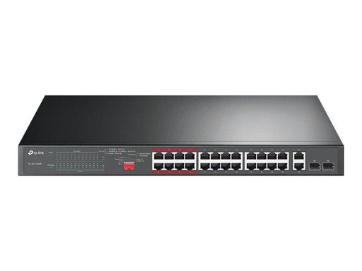 TP-Link TL-SL1226P 24-Port 10/100Mbps + 2-Port Gigabit Unmanaged PoE+ Switch