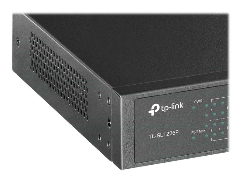 TP-Link TL-SL1226P 24-Port 10/100Mbps + 2-Port Gigabit Unmanaged PoE+ Switch