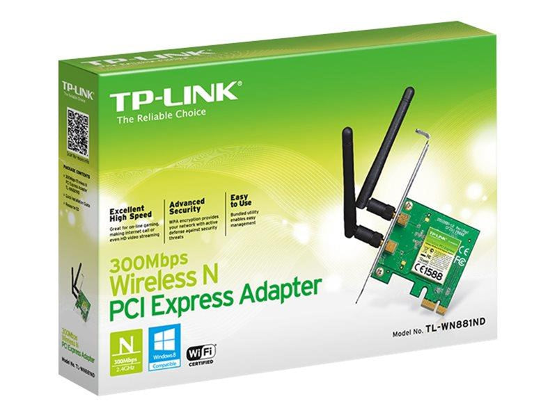 TP-Link TL-WN881ND 300Mbps Wireless N PCI Express Adapter