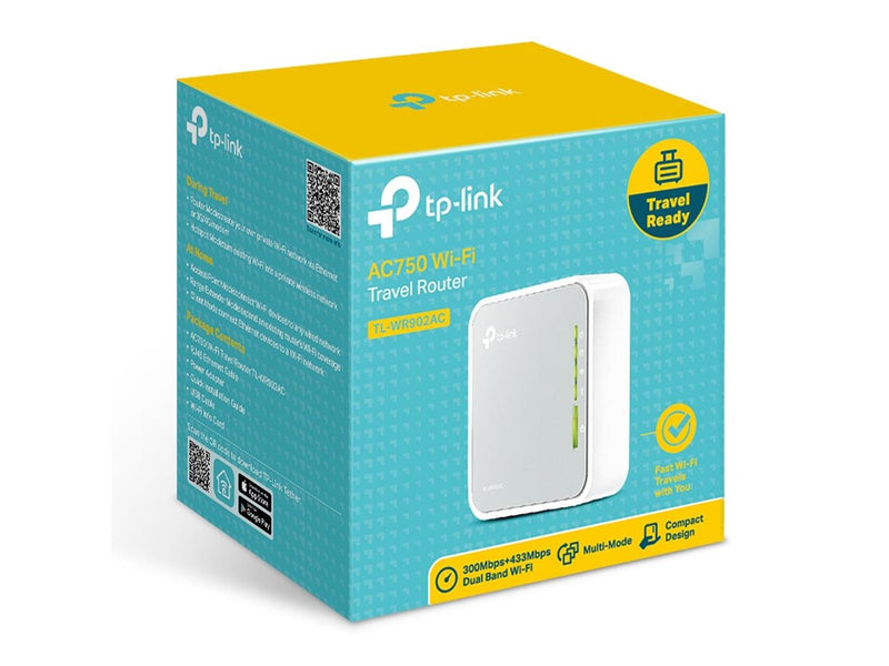 TP-Link TL-WR902AC AC750 Wireless Travel Router - Wireless router Wi-Fi 5