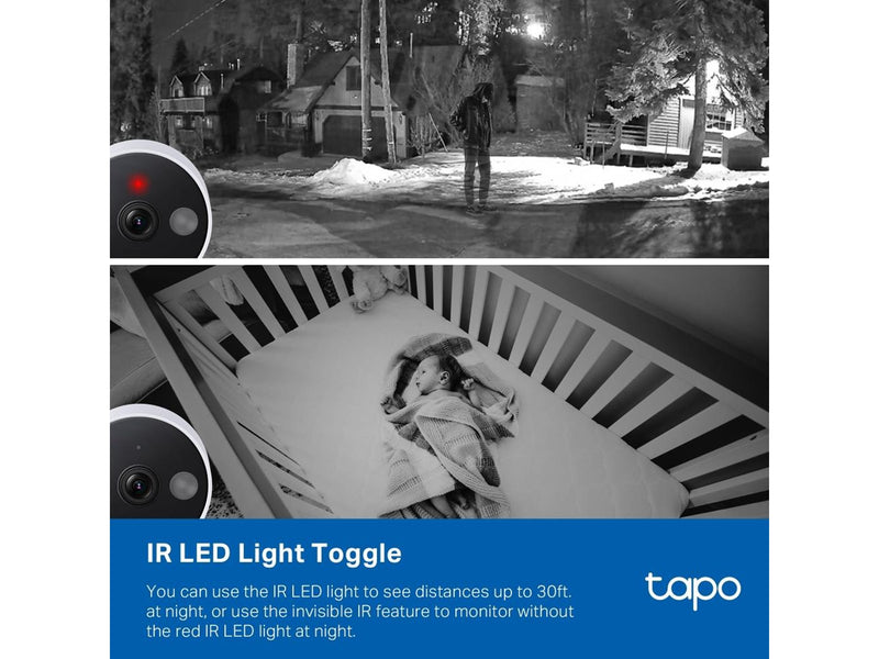 TP-Link Tapo C120 Indoor/Outdoor Wi-Fi Home Security Camera White