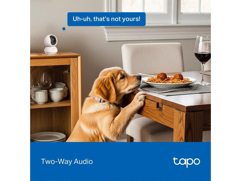 TP-Link Tapo C250 Schwenk-/Neige-AI-Heimsicherheits-Wi-Fi-Kamera