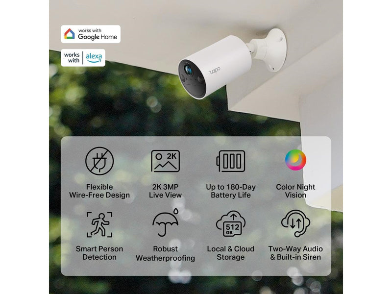 TP-Link Tapo C410 Smart Wire-Free Indoor/Outdoor Security Camera