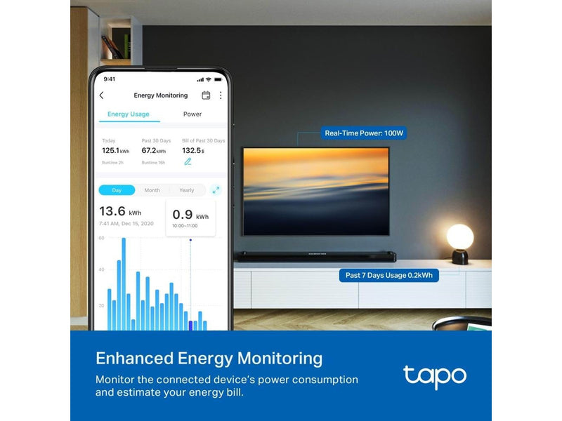 TP-Link Tapo P110M Mini Smart Wi-Fi Plug Energy Monitoring