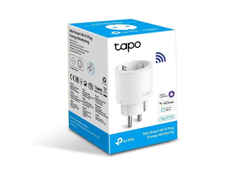 TP-Link Tapo P115 Mini Smart Wi-Fi Socket Energy Monitoring (1-Pack)