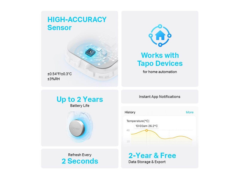 TP-Link Tapo T310 Smart Temperature & Humidity Monitor